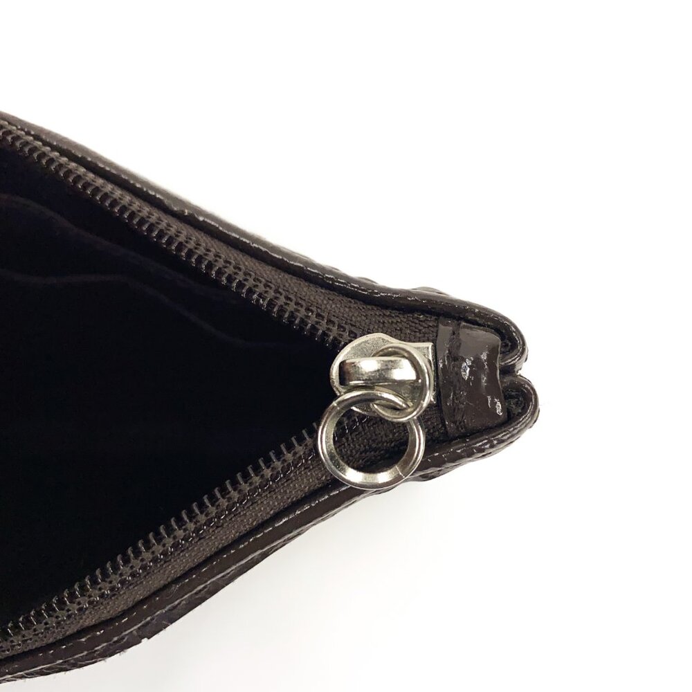 COACH Signature Canvas Wristlet Pouch w/Leather Trim - Picture 6 of 15